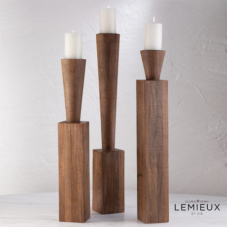 Global Views Bangou Floor Pillar Holder Candleholders