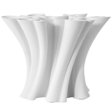 Godet Twist White Vase Vases 1200-0935