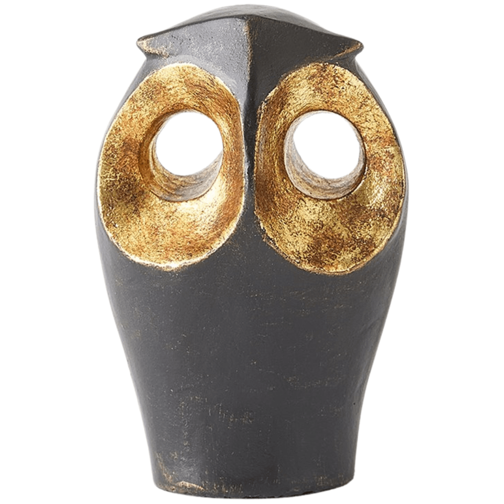 Gold Leafed Owls Decorative Object 7.80776
