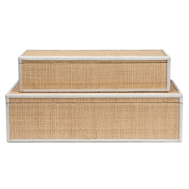 Hammet Box (Set of 2) Decorative Object OBJHAMMETBXRFNTWHS2