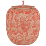 Happiness Red Preserve Jar Vases + Urns 1200-0979