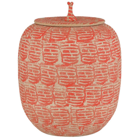 Happiness Red Preserve Jar Vases + Urns 1200-0979