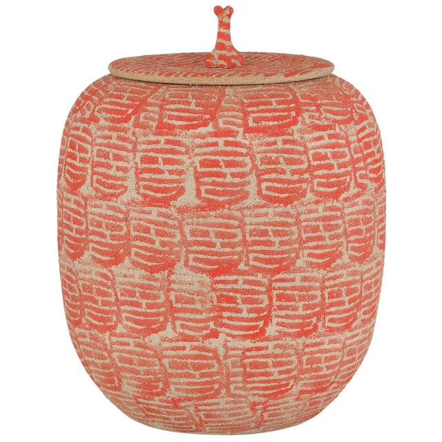 Happiness Red Preserve Jar Vases + Urns 1200-0979