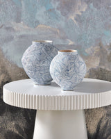 Harlow White Concrete Accent Table Accent Table 2000-0043 633306057951