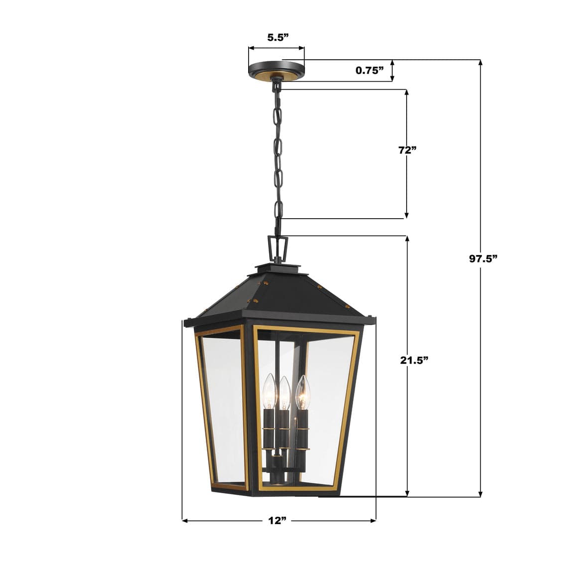 Hawkins Outdoor Pendant Outdoor Lighting HAW-605-MK-TG 633779098338