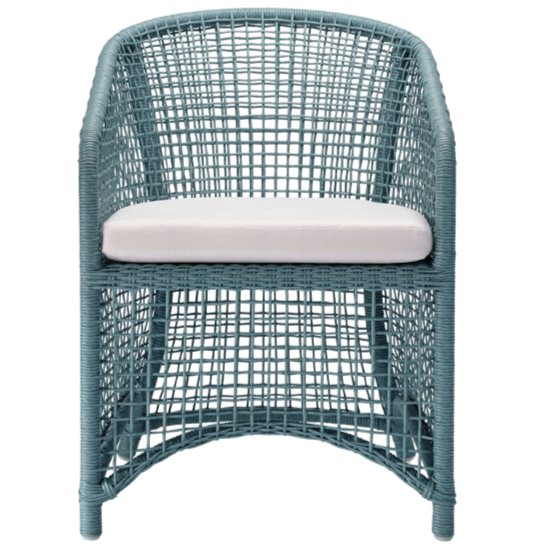 Helena Outdoor Dining Chair Outdoor Dining Furniture FURHELENADNCHABL-2ALWH