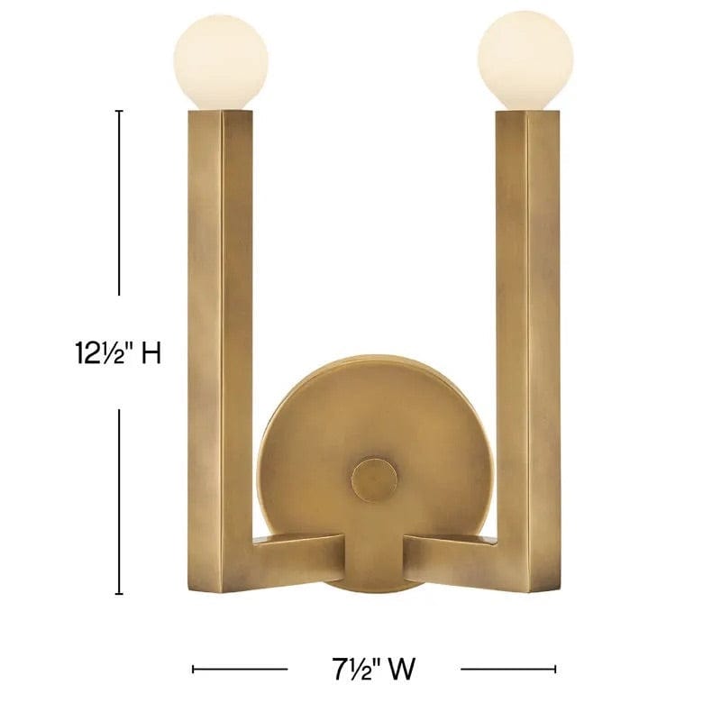 Hinkley Ezra Two Light Sconce Wall Sconces