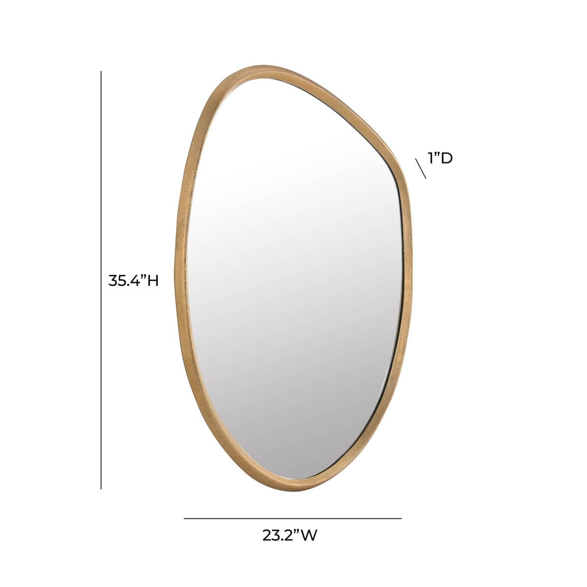 Hollis Gold Wall Mirror Mirrors TOV-C18613