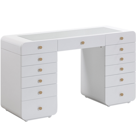 Hollywood White Vanity Desk Vanity Desk