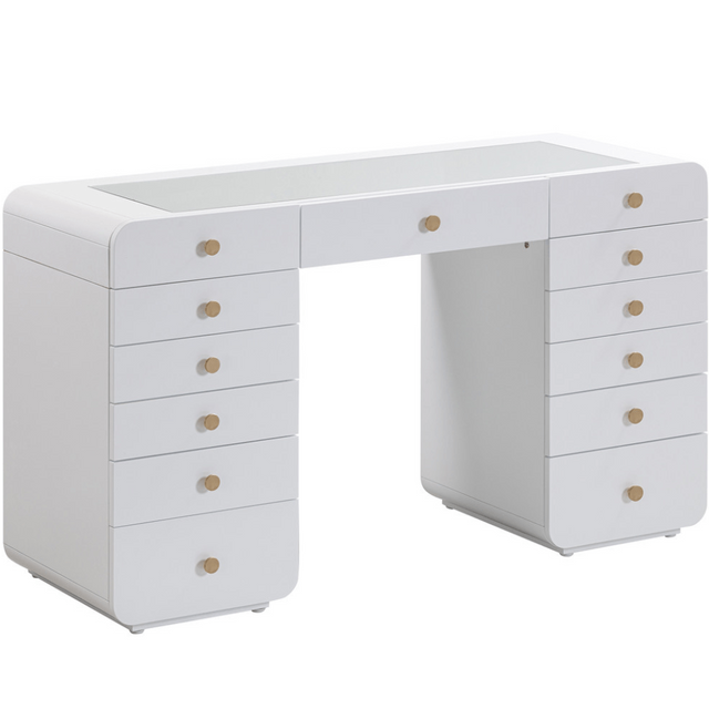 Hollywood White Vanity Desk Vanity Desk
