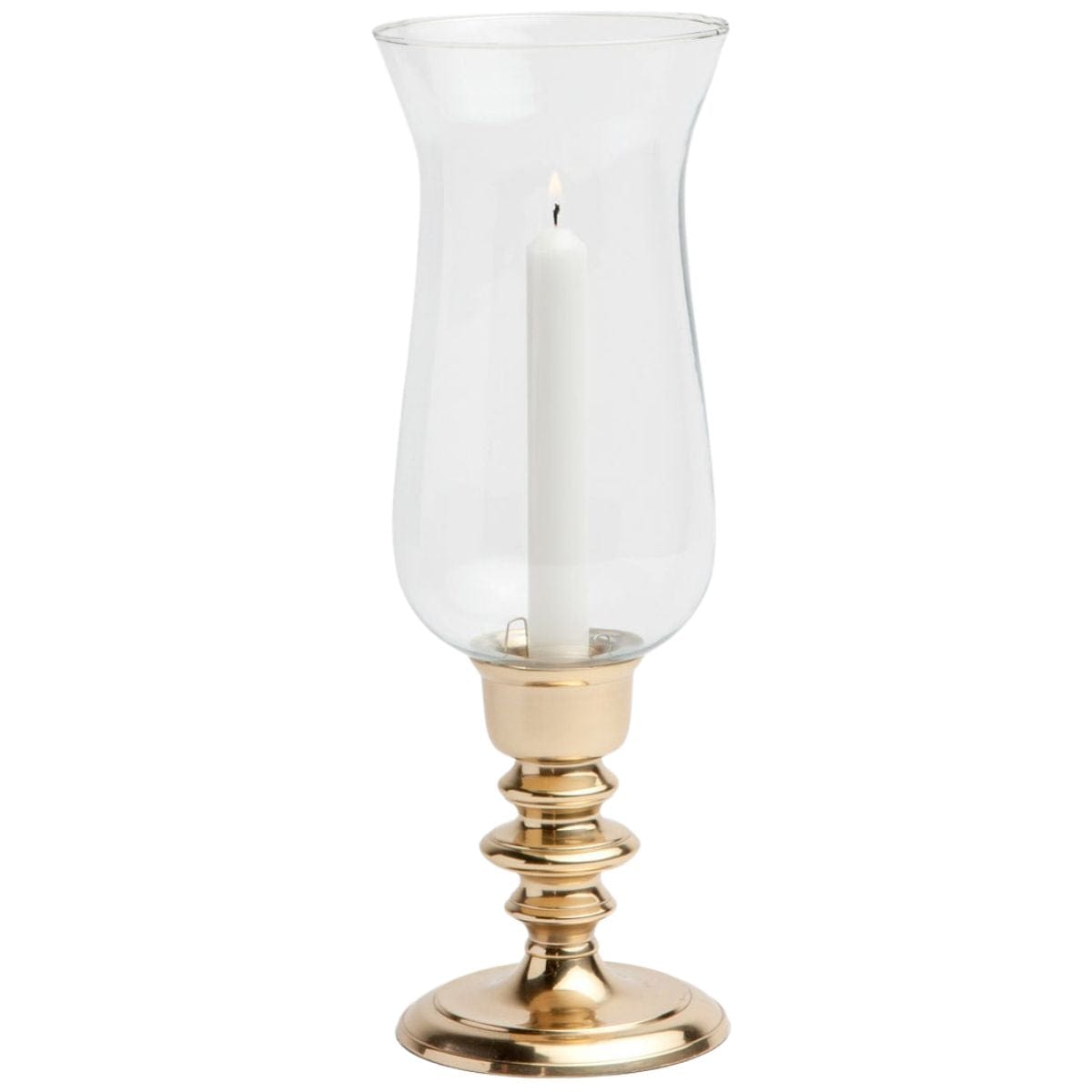 Howard Matte Silver Hurricane Candle Holder - Thumbnail 3
