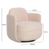 Hugh Swivel Chair Accent Chair