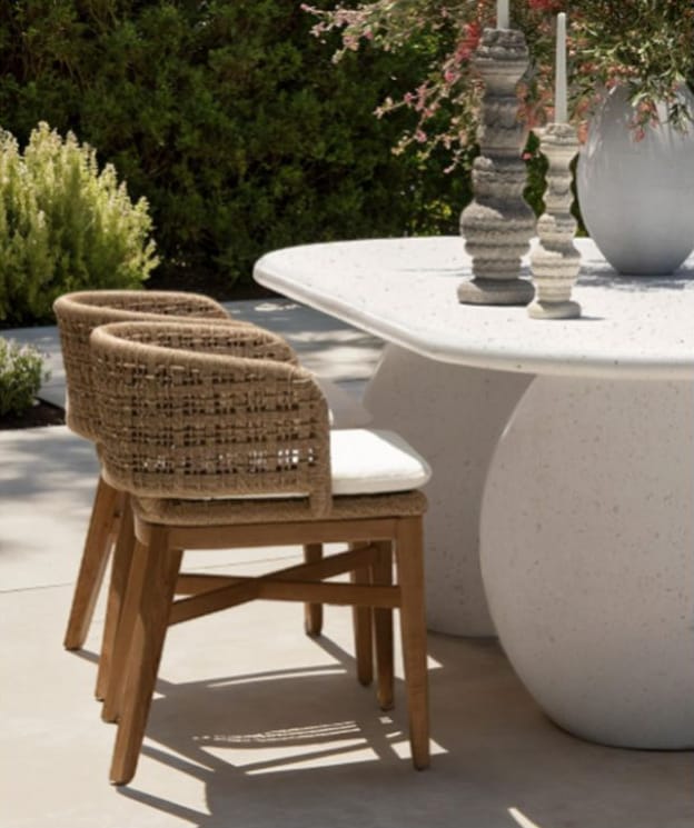 Imogen Indoor/Outdoor Dining Table Outdoor Dining Tables DOV26115-IVRY
