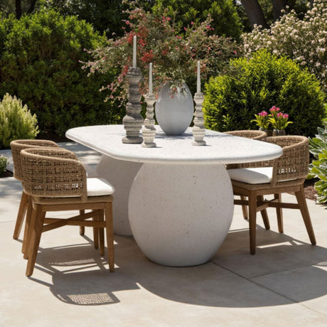 Imogen Indoor/Outdoor Dining Table Outdoor Dining Tables DOV26115-IVRY