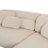 Indie Boucle 2-Piece Cream L-Shaped Sectional Sectionals