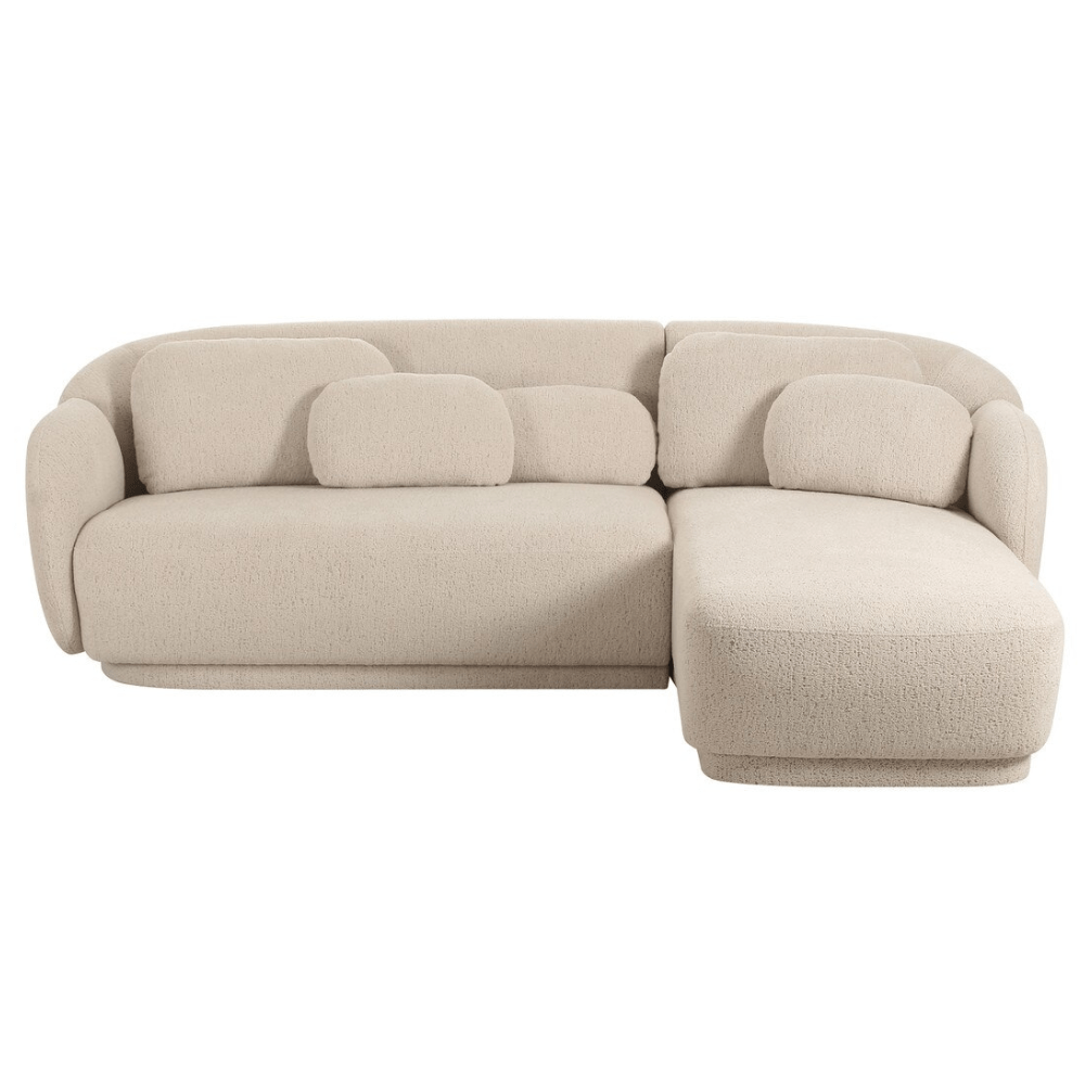 Indie Boucle Sectional Sofa Sofa TOV-L68956-SEC