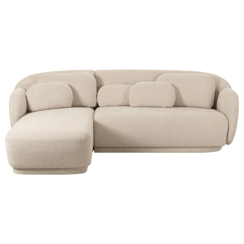 Indie Boucle Sectional Sofa Sofa TOV-L68957-SEC