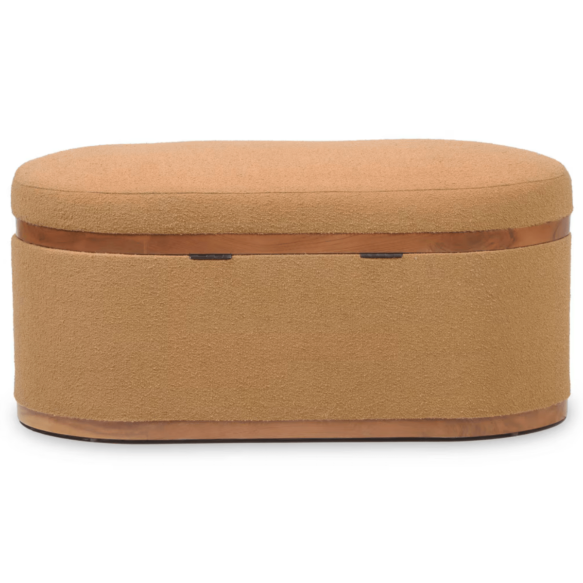 Indigo Oval Storage Ottoman Ottoman