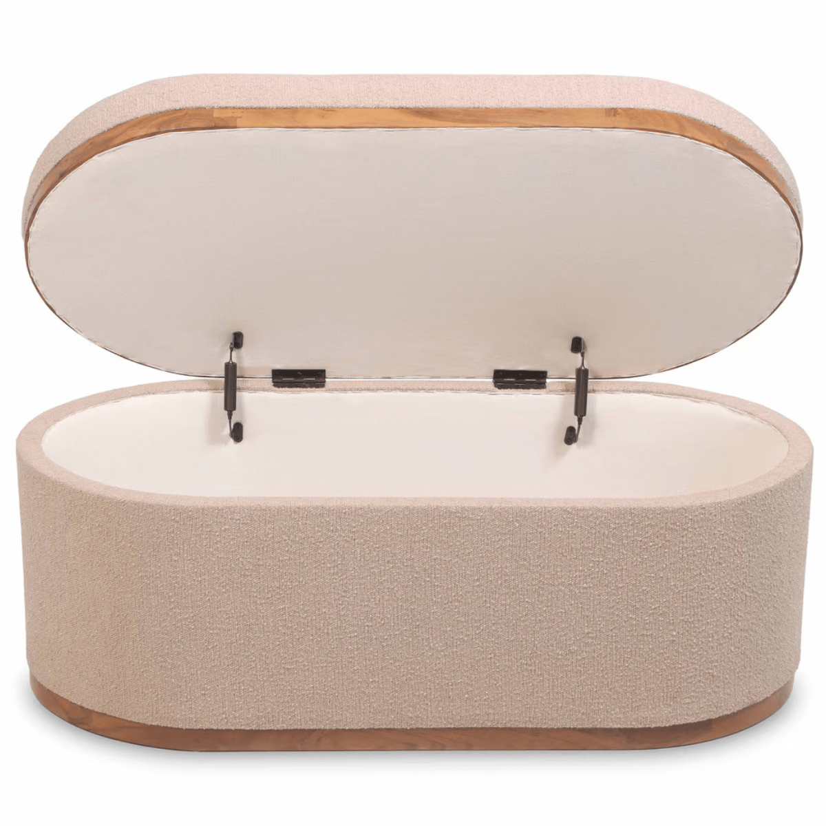 Indigo Oval Storage Ottoman Ottoman