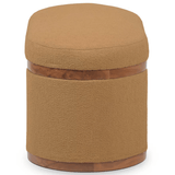 Indigo Oval Storage Ottoman Ottoman