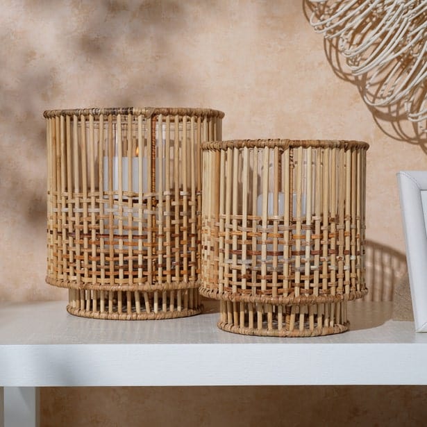 Inola Hurricane Candle Holders