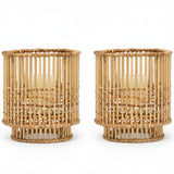Inola Hurricane (Set of 2) Candleholders 06INOL-NT-SMHC