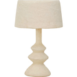 Ivory Cotton Mache Table Lamp Table Lamps TOV-G18756