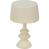 Ivory Cotton Mache Table Lamp Table Lamps TOV-G18756