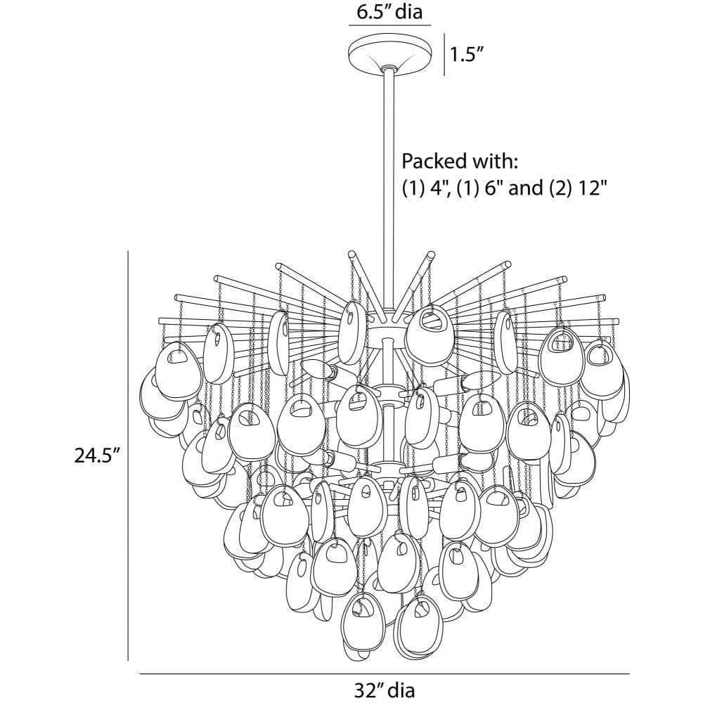 Jacqueline Chandelier Chandelier DMC33 796505714312