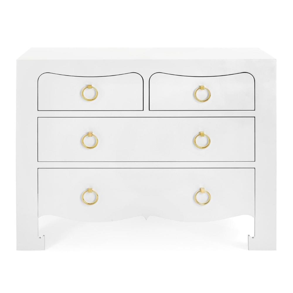 Jacqui 4-Drawer Dresser -White Dresser