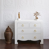 Jacqui 4-Drawer Dresser -White Dresser