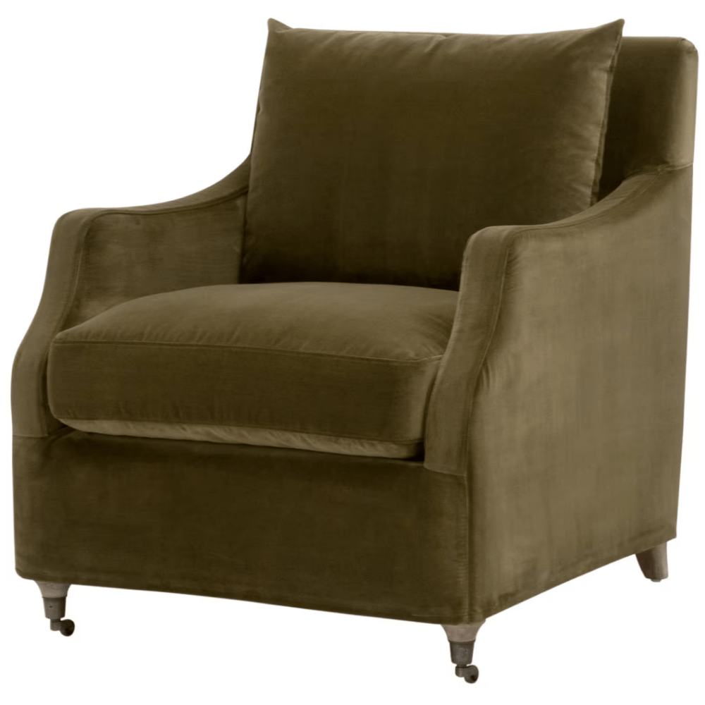 Jade Slipcover Club Chair Accent Chair 6697.OLV/NG 842279146399