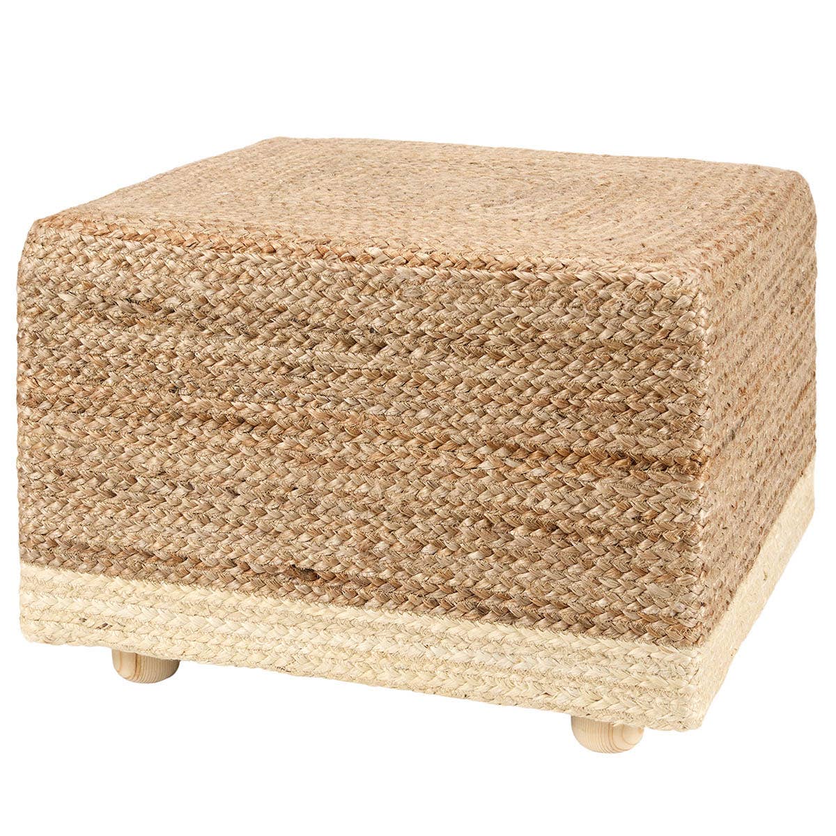 Jute outdoor pouf online
