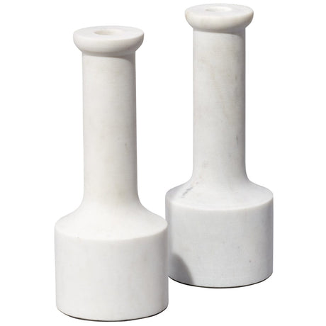 Jamie Young Co. Trumpet Candlesticks Set Candleholders jamie-young-7TRUM-CHWH 688933035261