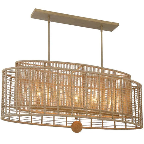 Jayna 5-Light Linear Oval Chandelier Chandelier JAY-A5007-BS 633779098673