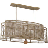 Jayna 5-Light Linear Oval Chandelier Chandelier JAY-A5007-BS 633779098673