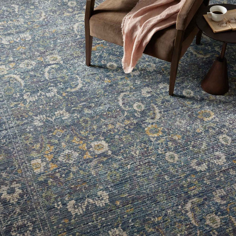 Jean Stoffer Bradbury Rug Ocean/Gold Meadow Blu
