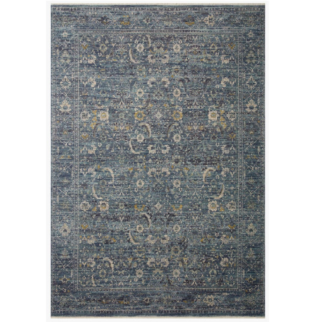 Jean Stoffer Bradbury Rug Ocean/Gold Meadow Blu