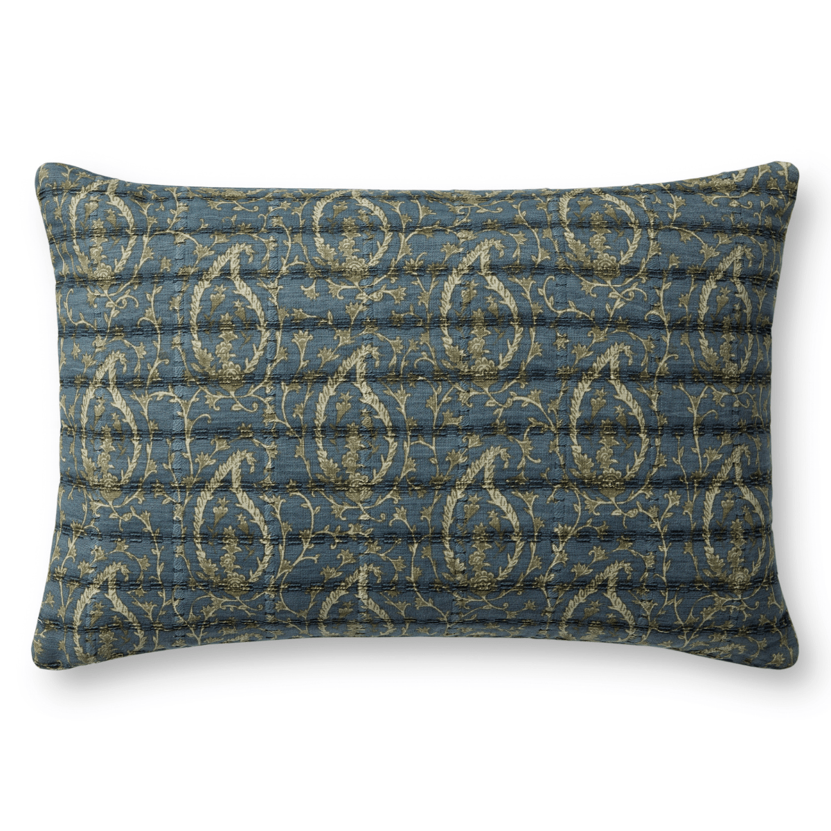 Jean Stoffer × Loloi Pillow - Blue/Green Pillows JEANSTOFFER1321-BLUEGREEN-COVER