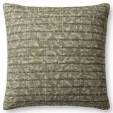 Jean Stoffer x Loloi Pillow - Green/Grey Pillows JEANSTOFFER1818-GREEN-GREY-COVER