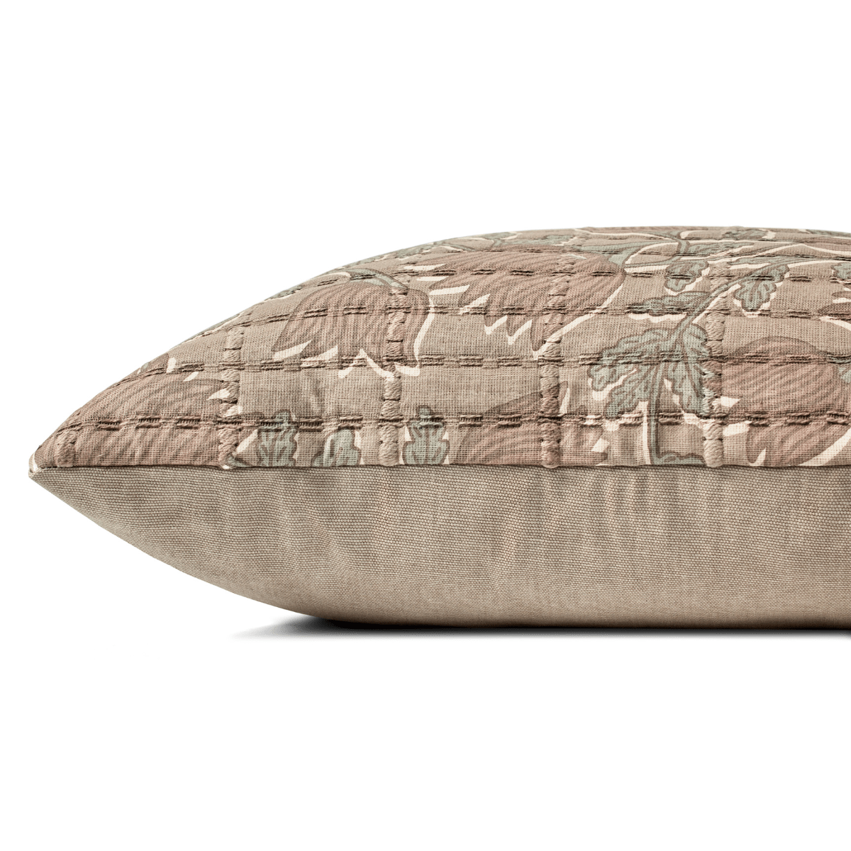 Jean Stoffer × Loloi Pillow - Taupe/Rose Pillows