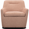 Johnny Peach Textured Fabric Swivel Accent Chair Occasional + Accent Chairs TOV-S54669 793580647443