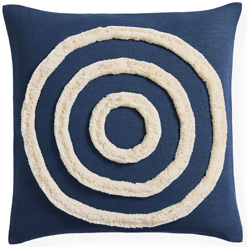 Jonathan Adler Biarritz Pimlico Bullseye Pillow Meadow Blu