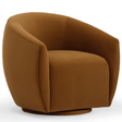 Joshua Velvet Swivel Chair Accent Chair