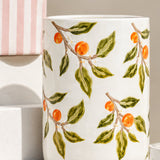 Orange Citrus Stool/Side Table