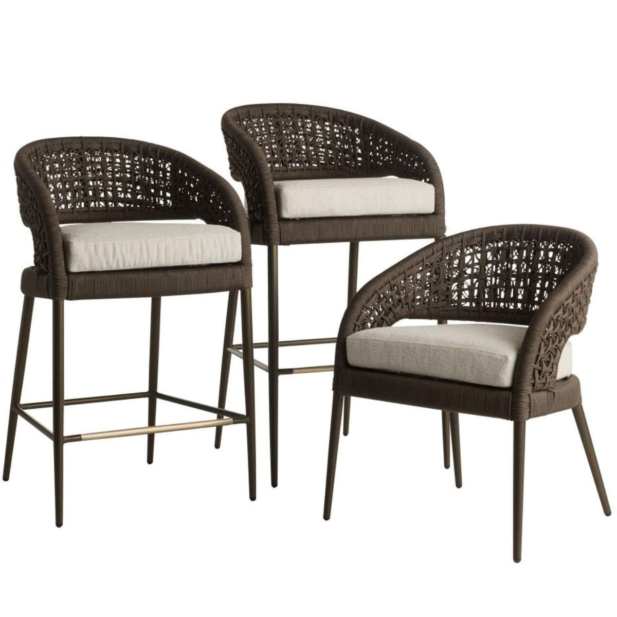 Juri Outdoor Bar + Counter Stool Bar + Counter Stools