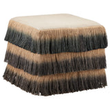 Jute Fringe Ottoman Ottomans + Stools