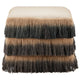 Jute Fringe Ottoman Ottomans + Stools 7000-1312