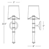 Kane Rose Water Tall Wall Sconce Wall Sconces