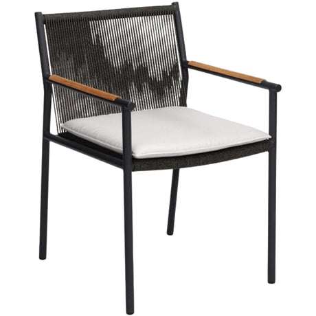 Kansas Outdoor Dining Chair Outdoor Dining Chairs + Benches FURKANSDNCHCHWWAL-WH